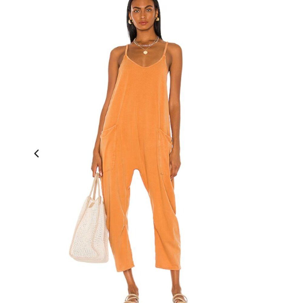 Free People Movement Hotshot Onesie Toasted Coconut Medium
